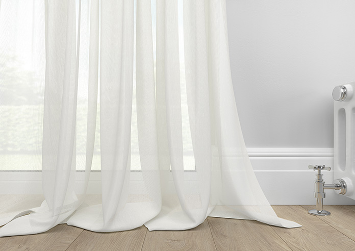 Salerno Voile, Coastal White - Made to Measure Curtains - Image 6